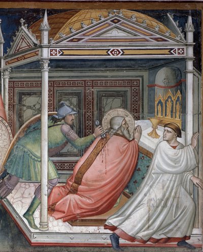 Vida de San Mateo: la muerte del santo de Niccolo di Pietro Gerini