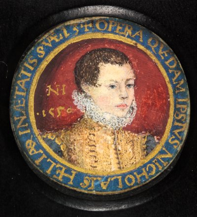 Nicholas Hilliard, autorretrato a los 13 años de Nicholas (attr.to) Hilliard
