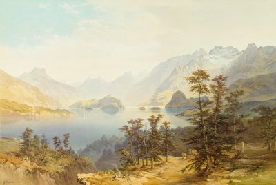 Lago Manapouri, Isla Sur, Nueva Zelanda de Nicholas Chevalier