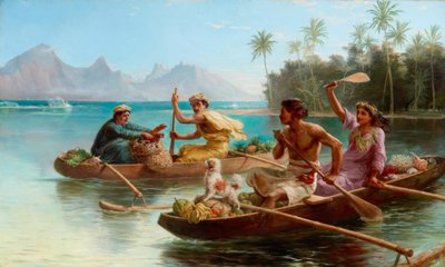N.Chevalier, Carrera al mercado, Tahití de Nicholas Chevalier
