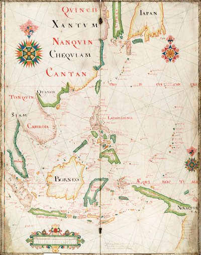 Mapa de las Indias Orientales de Nicholas Comberford