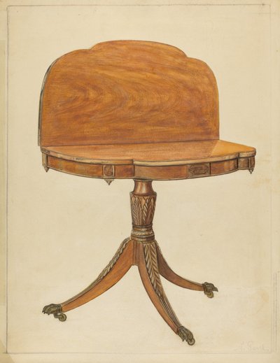 Mesa de cartas de Nicholas Gorid