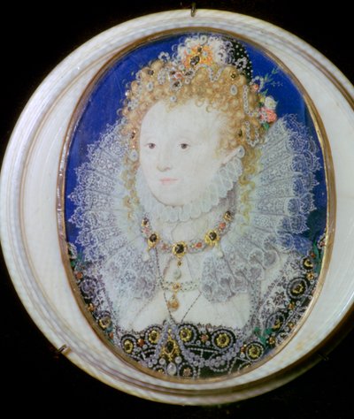 Retrato en miniatura contemporáneo de Isabel I de Inglaterra de Nicholas Hilliard