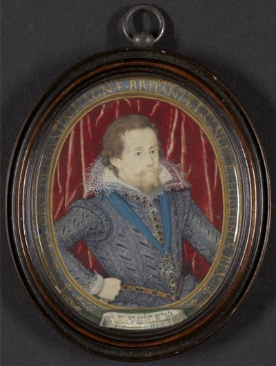 Jacobo I de Inglaterra y VI de Escocia, c.1610 de Nicholas Hilliard