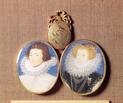 John Croker y su esposa Frances de Nicholas Hilliard