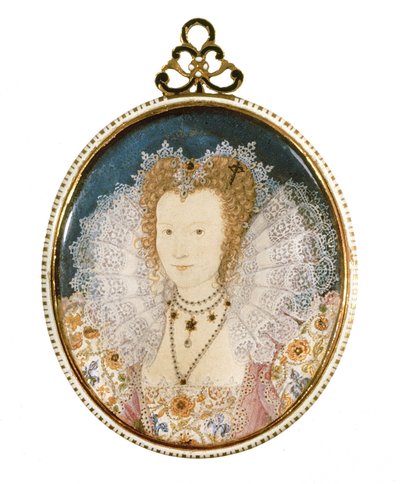 Miniatura de una dama desconocida de Nicholas Hilliard