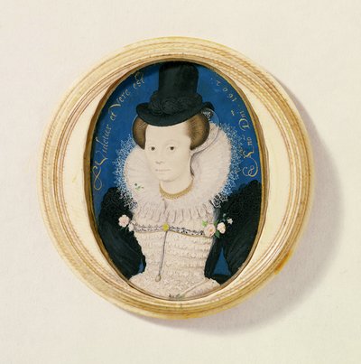 Miniatura de una mujer desconocida, 1602 de Nicholas Hilliard