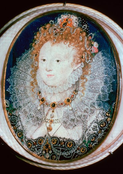 Retrato en miniatura de la Reina Isabel I de Nicholas Hilliard