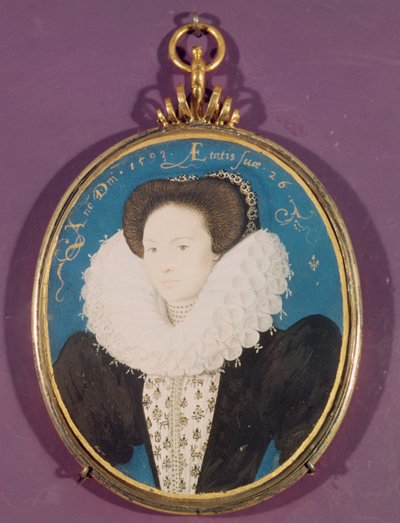 Sra. Holland (dama de compañía de Isabel I), 1593 de Nicholas Hilliard