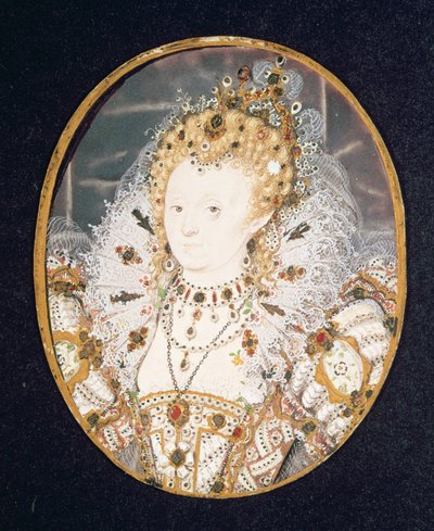 Reina Isabel I, c.1595-1600 de Nicholas Hilliard