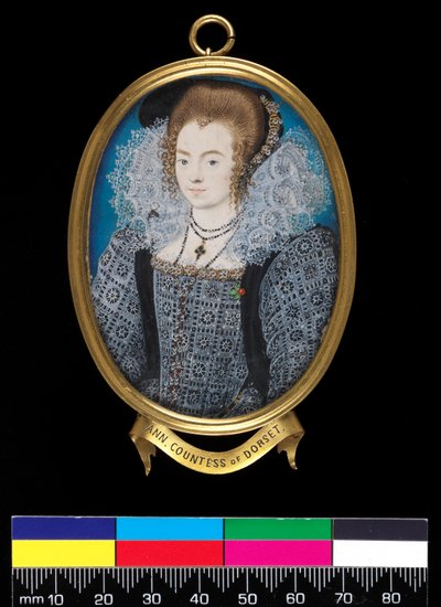 Dama desconocida (anteriormente identificada como la Condesa de Dorset), c.1595 de Nicholas Hilliard