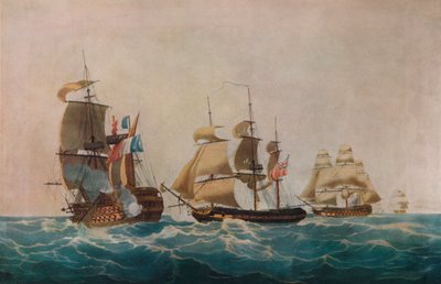 Captura del Guillaume Tell, c. 1805 de Nicholas Pocock