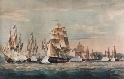 Captura del Sparviere, c1811 de Nicholas Pocock