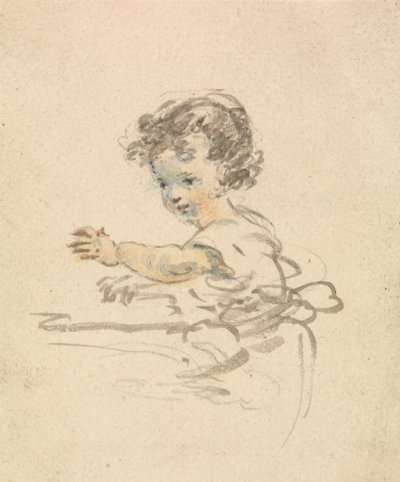 Niño sentado de Nicholas Pocock