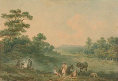 Paisaje con gitanos de Nicholas Pocock