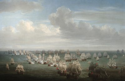 La batalla de Trafalgar de Nicholas Pocock