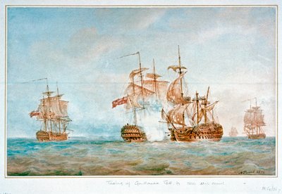Captura del "Guillaume Tell", 31 de marzo de 1800 de Nicholas Pocock