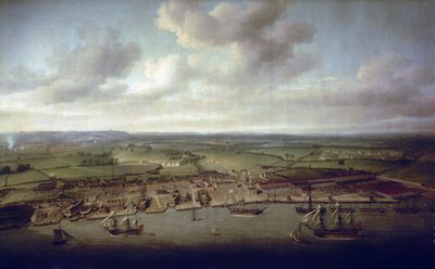 Los muelles y dársenas de Woolwich (Inglaterra), astillero de los edificios reales desde el siglo XVI de Nicholas Pocock