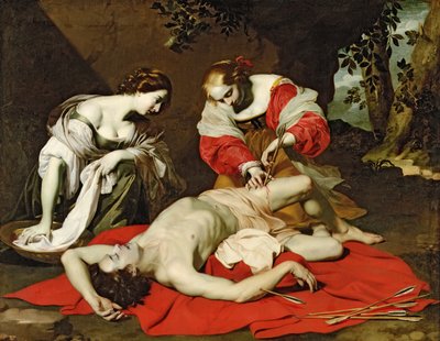 San Sebastián atendido por la Santa Irene de Nicholas Renieri
