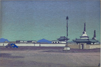 Batukhalka, capital de Mongolia Interior, 1936 de Nicholas Roerich