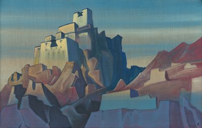 Castillo en Ladakh, 1933 de Nicholas Roerich