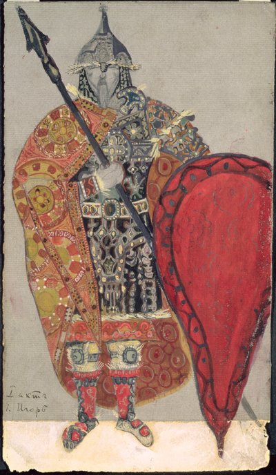 Diseño de vestuario para la ópera "Príncipe Igor" de Aleksandr Borodin de Nicholas Roerich