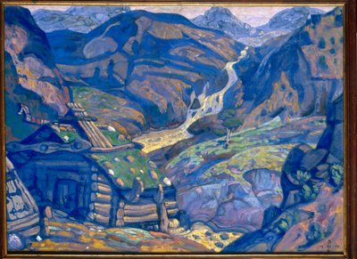 Decorado para "Peer Gynt" de Henrik Ibsen, 1912 de Nicholas Roerich