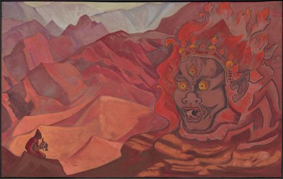 Dorje, el atrevido, serie "Banderas del Este", 1925 de Nicholas Roerich
