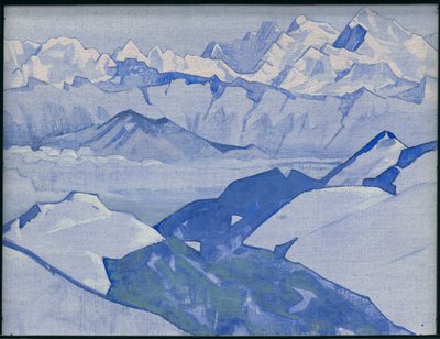 Cordillera del Everest, serie "Himalaya", 1924 de Nicholas Roerich