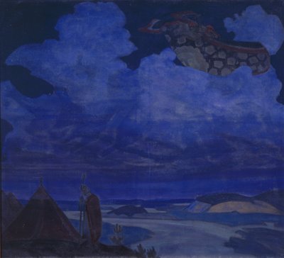 Alfombra voladora, 1916 de Nicholas Roerich