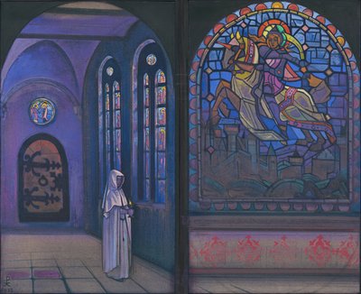 Gloria al héroe, díptico, 1933 de Nicholas Roerich