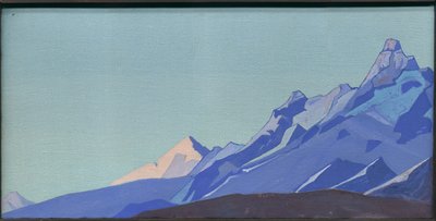 Himalayas, atardecer, 1933 de Nicholas Roerich