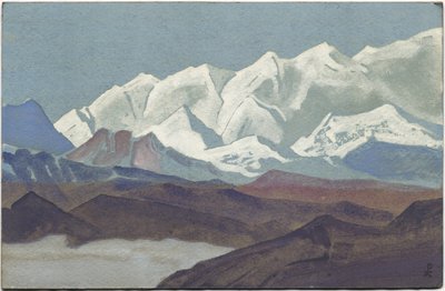 Himalayas, Cordillera de Kanchenjunga, 1936 de Nicholas Roerich