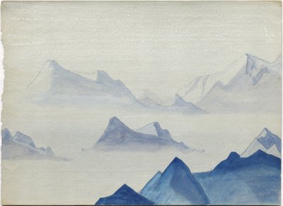 Himalayas, hoja de álbum, 1933/34 de Nicholas Roerich