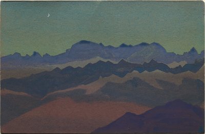 Himalayas, cerca de Sandakphu, 1936 de Nicholas Roerich
