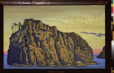 Isla Santa (Isla Santa). Obra de Nicholas Roerich (1874-1947), témpera sobre lienzo de Nicholas Roerich