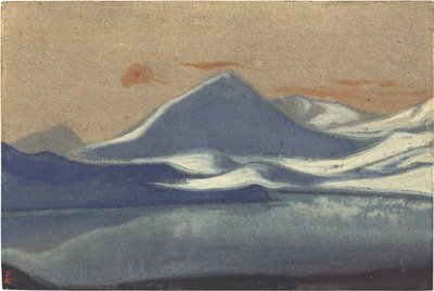 Lahaul (Lahul) por Roerich, Nicholas (1874-1947). Témpera sobre cartón, medidas : 30,5x45,7 de Nicholas Roerich
