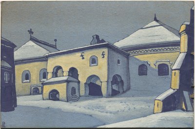 Viejo Pskov, 1936 de Nicholas Roerich