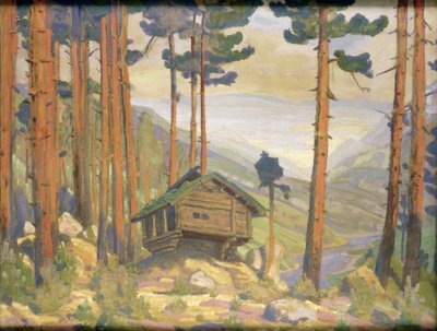 Diseño de escenario para "Peer Gynt", 1912 de Nicholas Roerich