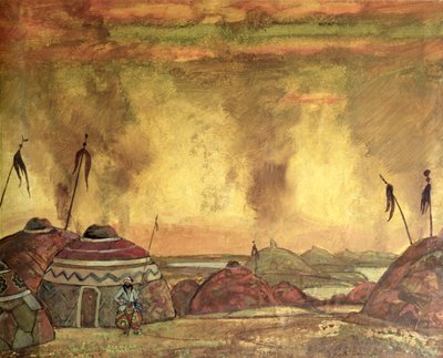 Diseño de escenario para Alexander Borodin de Nicholas Roerich