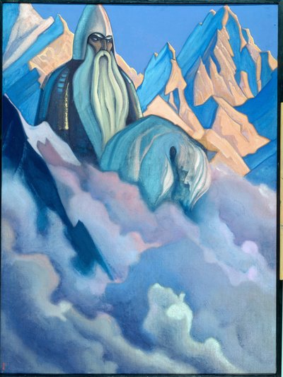Svyatogor (personaje legendario ruso). Pintura de Nicolas (Nicholas) Roerich (1874-1947), témpera sobre lienzo de Nicholas Roerich