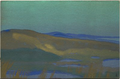 Pantanos de Tsaidam, 1936 de Nicholas Roerich