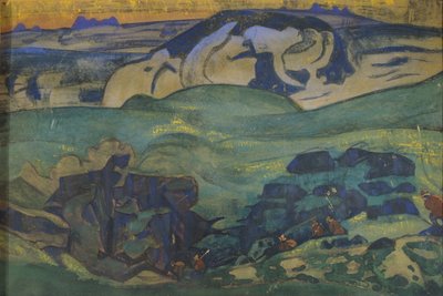 Tribu Tchud bajo tierra, 1913 de Nikolai Konstantinowitsch Roerich