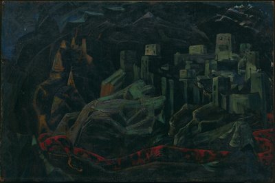 La ciudad muerta, 1918 de Nicholas Roerich