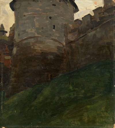 La Torre del Kremlin de Novgorod, c. 1903 de Nikolai Konstantinowitsch Roerich
