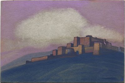 Fortaleza tibetana, 1936 de Nicholas Roerich