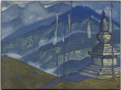 Olas de niebla, serie "Himalaya", 1924 de Nicholas Roerich