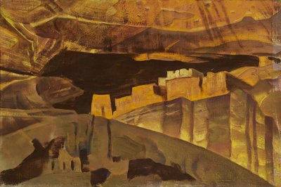 Ruinas de la Casa Blanca en el Cañón de Chelly, 1921 de Nicholas Roerich