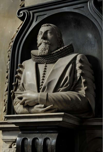 Memorial a Hugo Barker, 1632 de Nicholas Stone