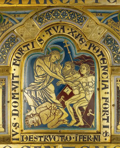 El descenso de Cristo a los infiernos, desde el Altar de Verdún ... de Nicholas of Verdun